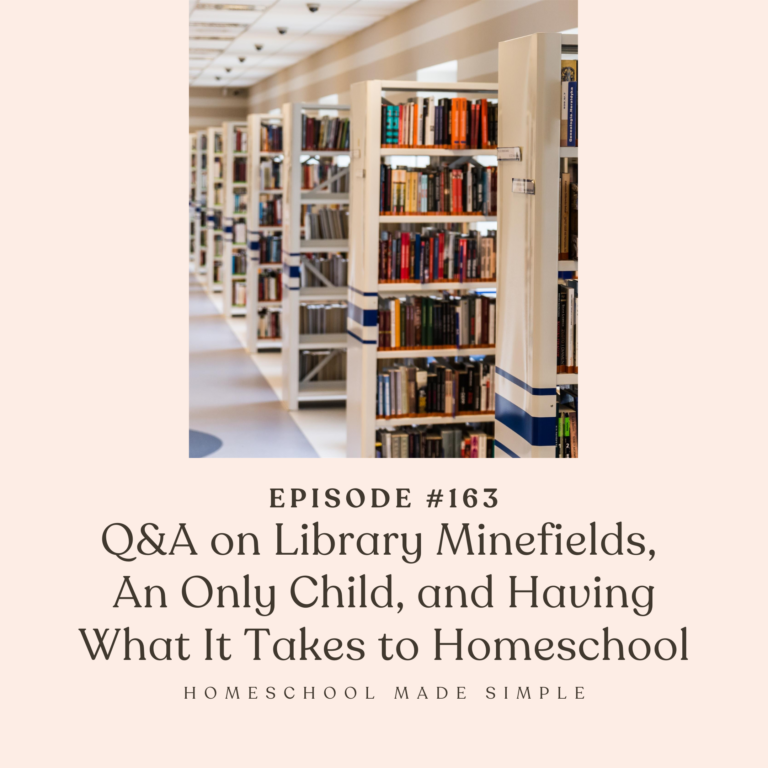 Library Minefields and Homeschooling An Only Child | Episode 163