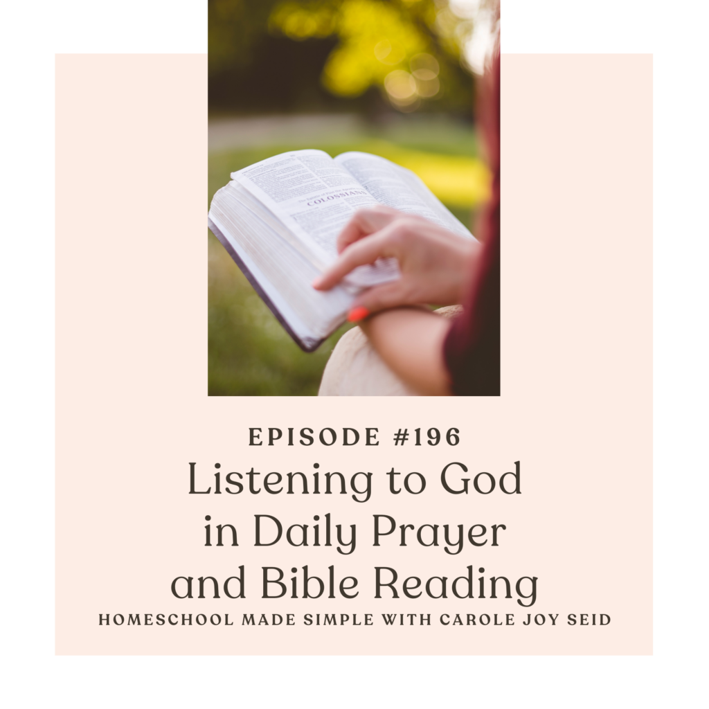 Daily Prayer and Bible Reading | Homeschool Made Simple podcast