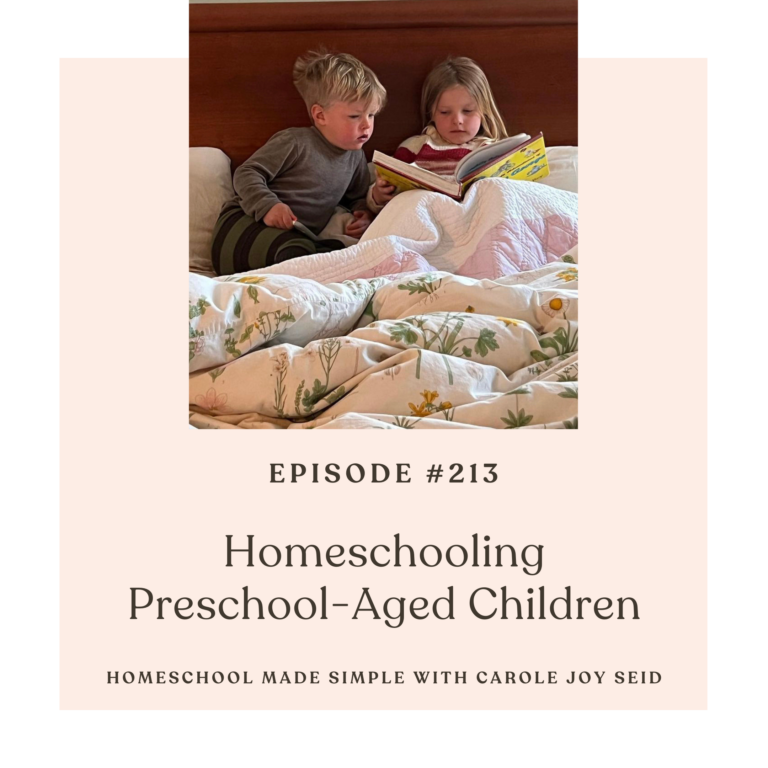 Homeschooling Preschool-Aged Children | Episode 213
